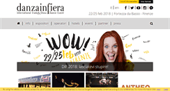 Desktop Screenshot of danzainfiera.it